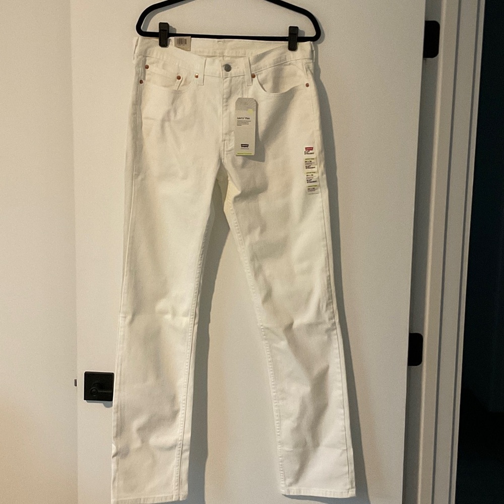 Levi's Men's Straight Jeans in White